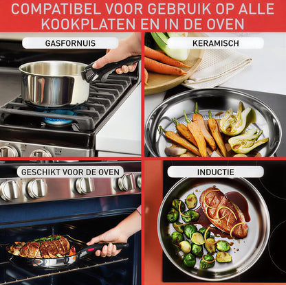 Tefal Ingenio Emotion Pannenset 13-delig | Retourdeal 50%