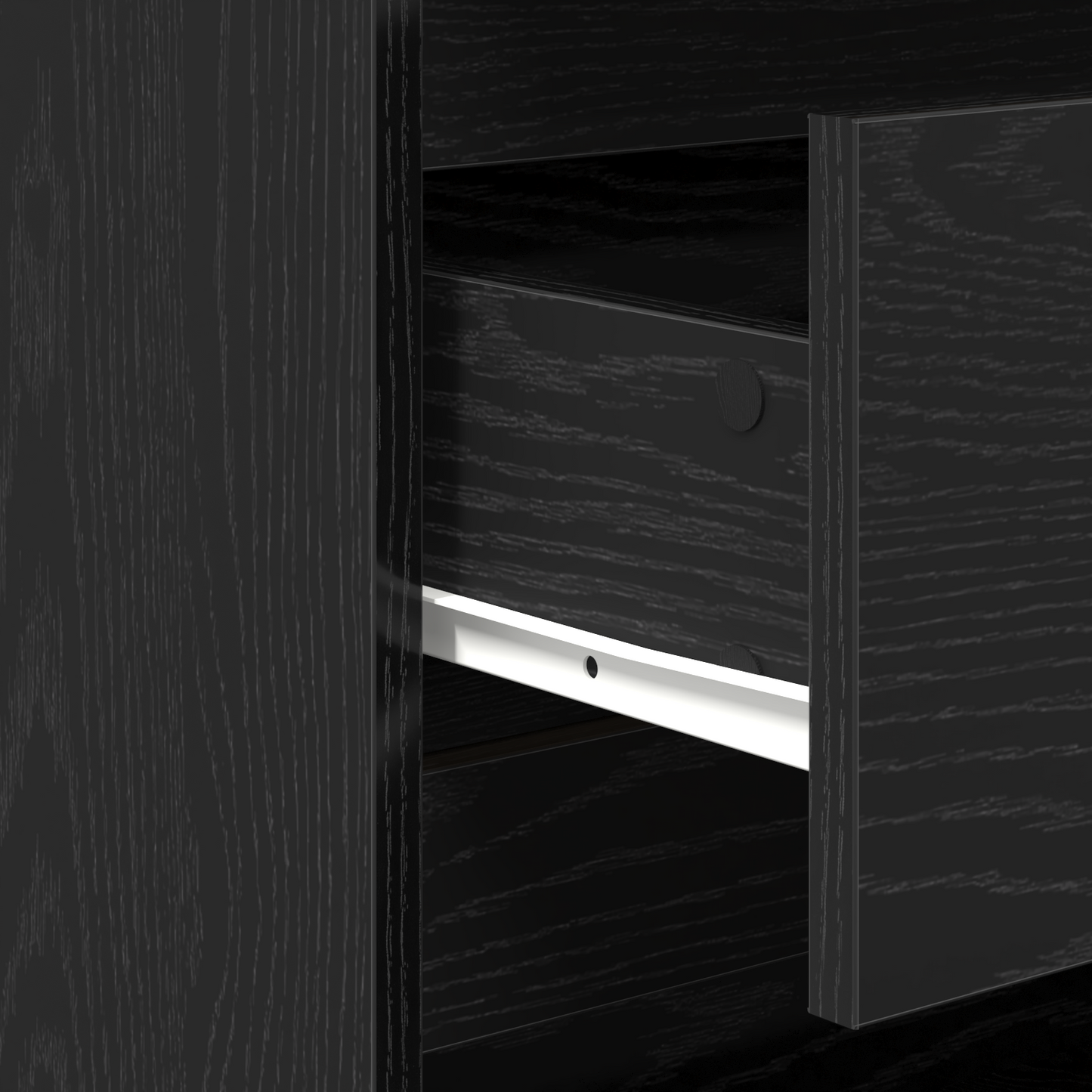 Dressoir Douwe - 2-delig - zwart eiken