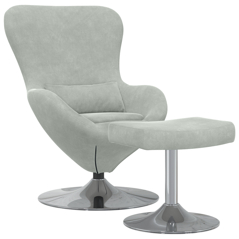 Fauteuil Bibi - fluweel - met voetsteun – extra afbeelding