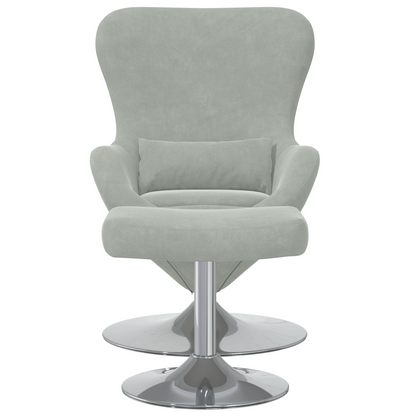 Fauteuil Bibi - fluweel - met voetsteun