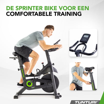 Tunturi Cardio Fit S20 Sprinter Bike - Fitness Fiets – Indoor Fietstrainer