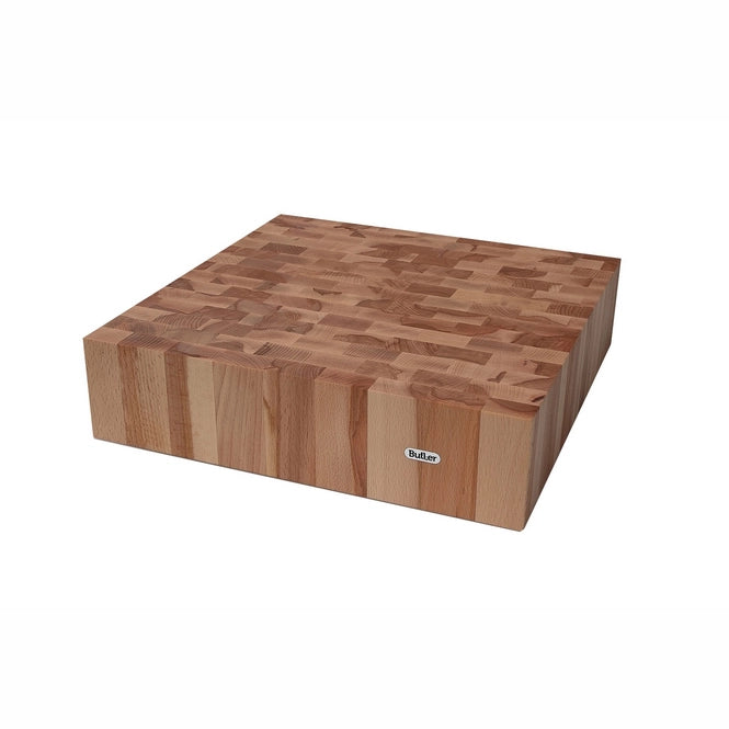 Butler hakblok beuk 40x40x10cm | Retourdeal 40% korting