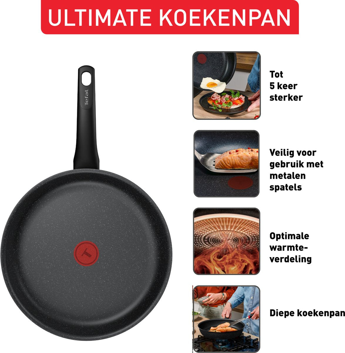 Tefal Ultimate koekenpan 28cm | Retourdeal 43% korting