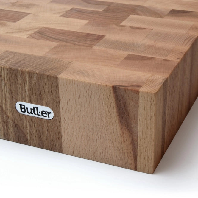 Butler hakblok beuk 40x40x10cm | Retourdeal 40% korting – extra afbeelding
