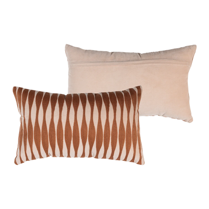 WOOOD Zena Kussens Roze/Roestbruin 50x50 cm | Retourdeal 50%
