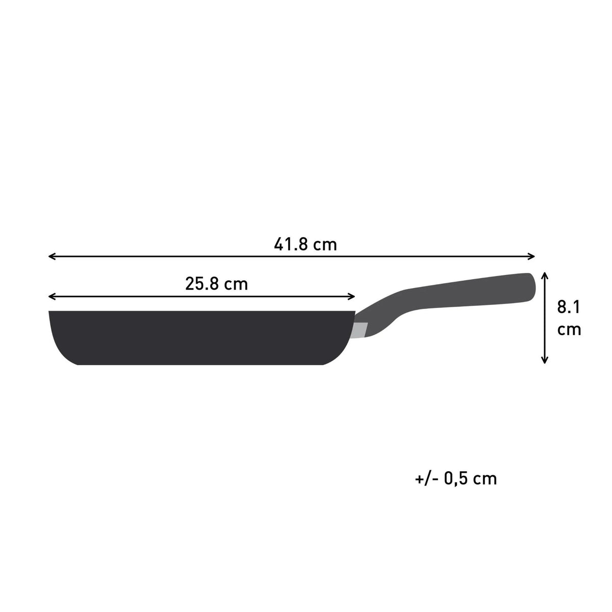 Tefal Ceramic Control Grey Koekenpan 24cm | Retourdeal 40%