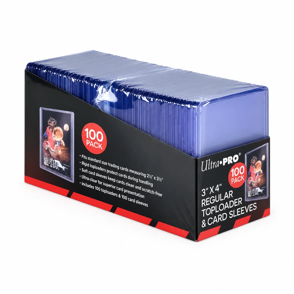 Ultra Pro Toploaders 3x4 Regular 100 Stuks met Sleeves