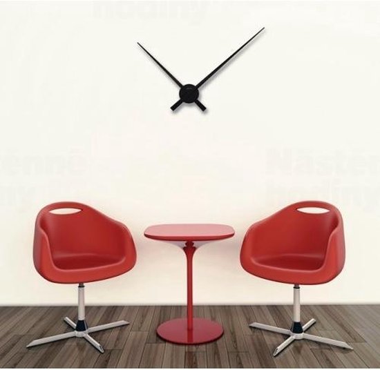 NeXtime Hands wandklok 70cm zwart | Retourdeal 50% korting